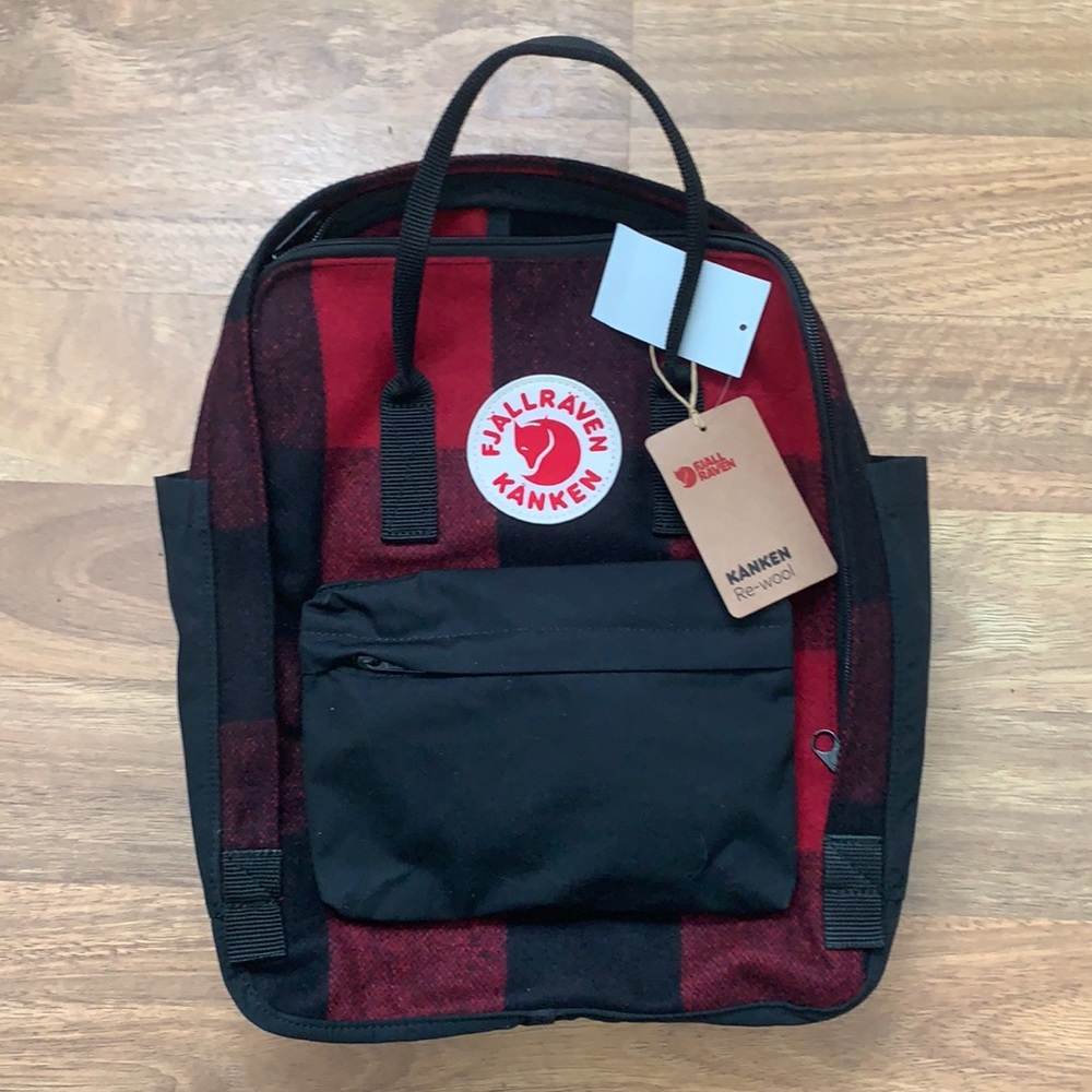 Brand New Fjallraven Kanken Plaid Wool Backpack
